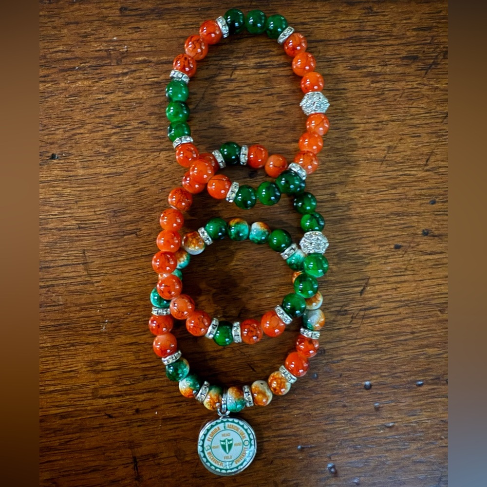 FAMU (Florida A&M University) Bracelets (set of 3)